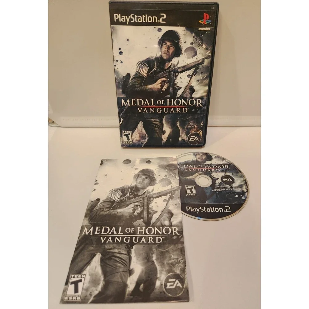 Medal of Honor: Vanguard (Sony PlayStation 2, 2007) Complete CIB with Manual